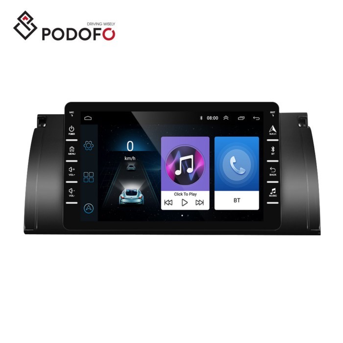 Podofo Wholesale US EU UK Stock Autora Car Video 8'' Radio Android 10 Auto Radio Estereo BT WiFi GP