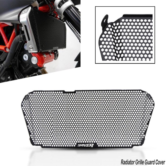 Radiator Guard For Aprilia Dorsoduro 750 Shiver SL 750 2007-2017 Shiver 900 ABS E4 2018-23 Radiator