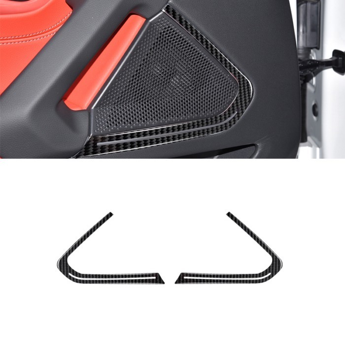 For BMW Z4 G29 2019 2020 2121 2022 Carbon Fiber Interior Car Door Speaker Trim Strip Cover Sticker