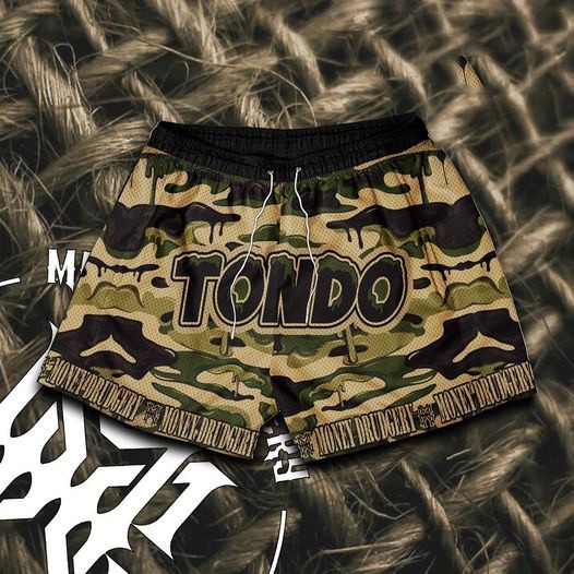 MoneyDrudgery Tondo Camo Mesh Shorts