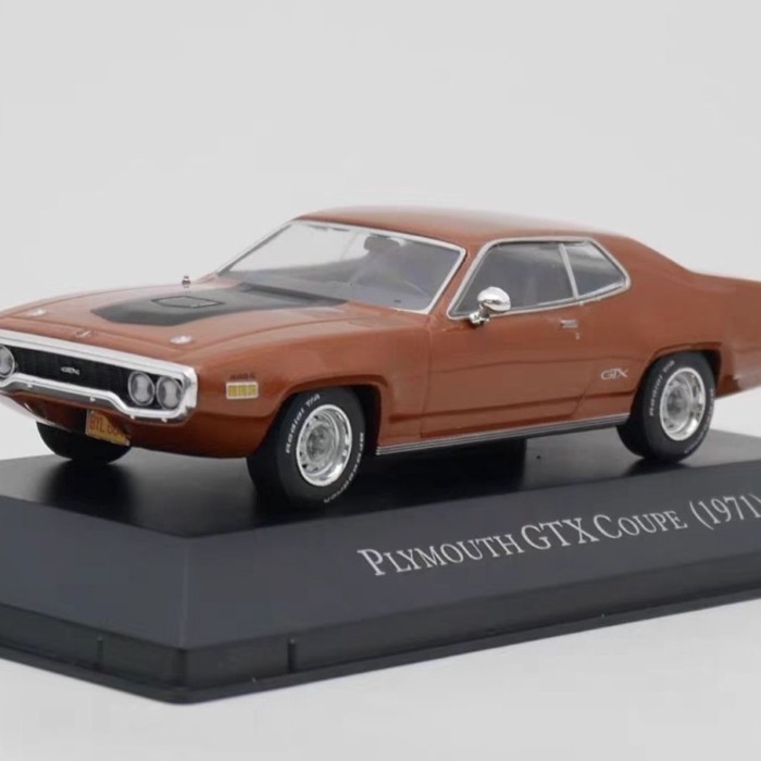 IXO 1/43 Plymouth GTX Coupe 1971 Plymouth Muscle Car Alloy Car Model