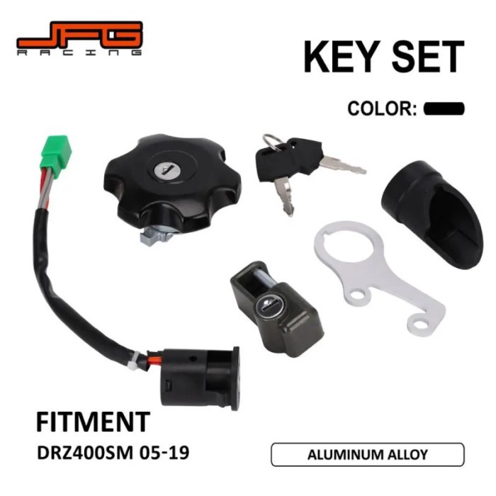 Motorcycle Ignition Key Switch Gas Cap Helmet Lock Set For Suzuki DRZ400SM DRZ 400SM 2005-2019