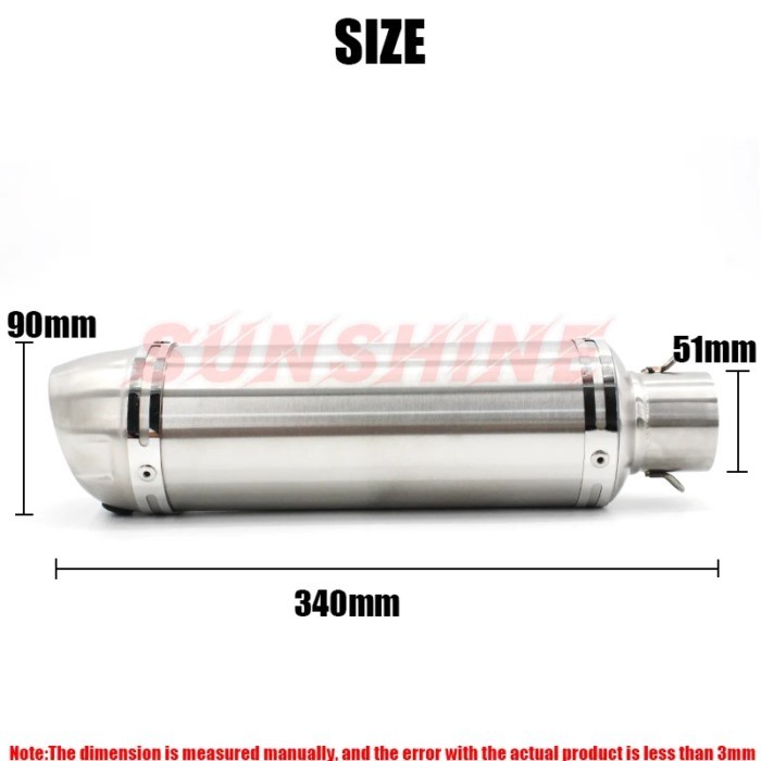 Escape Moto Universal Exhaust Motorcycle Muffler Modified Pitbike Motorcross Racing Pipe Left&Right