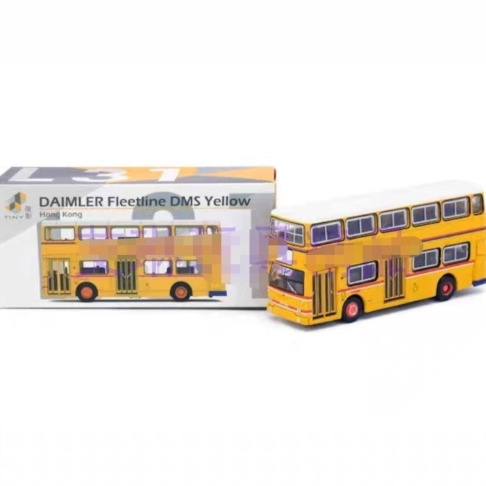 Tiny Micro Shadow 1: 110 L31 Daimler Daimler Fleetine DMS รุ่นสีเหลือง
