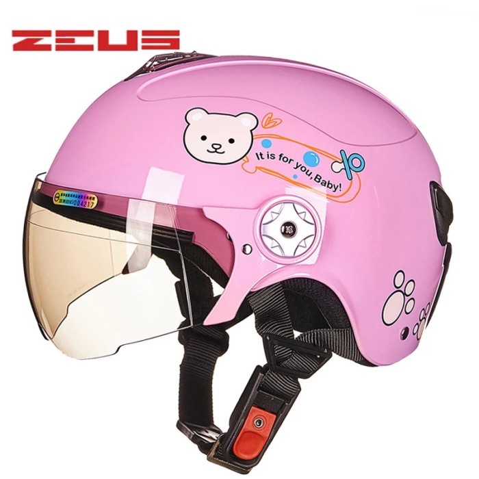 Children's motorcycle helmet little boy little girl summer scooter bike helmet ZUES-108 ABS semi-co