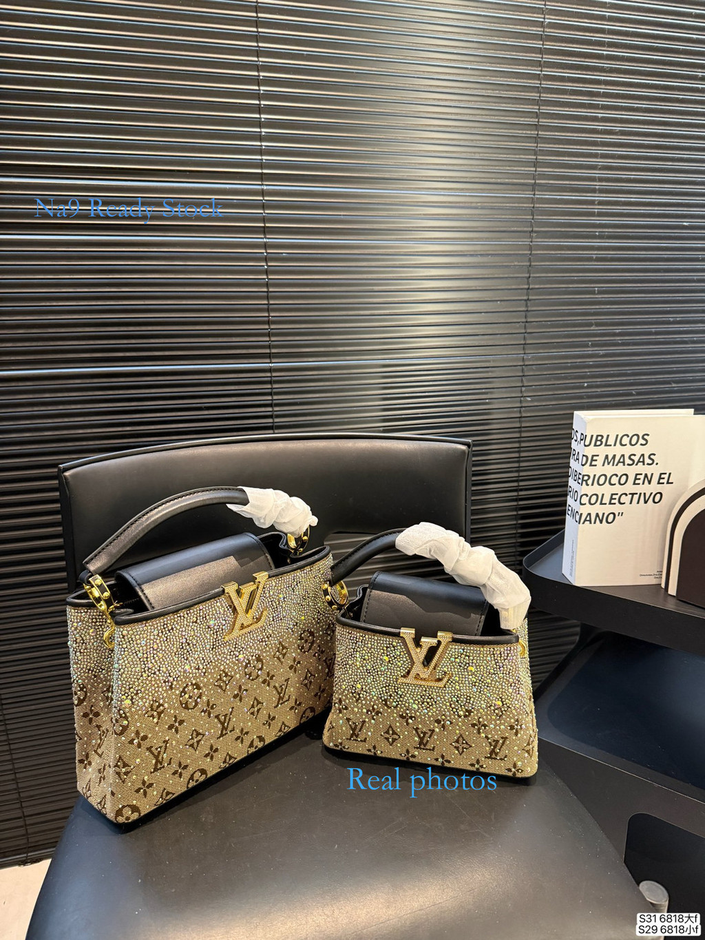 [เรียบร้อยแล้ว9 คลังสินค้าพร้อม] ขนาด: 27 * 17 ซม./20 * 13.5 ซม. Lady Bag กระเป๋าถือที่ต้องมีกระเป๋าสะพายข้างคลาสสิกบรรยากาศเรียบง่าย