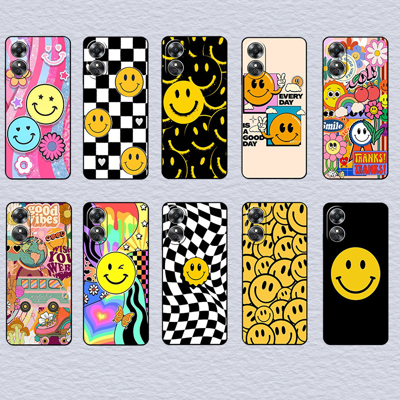 สําหรับRealme C51S C67 C68 C63 C61 P1 หมายเหตุ 50 หน้ายิ้มเคสโทรศัพท์ฝาครอบป้องกัน