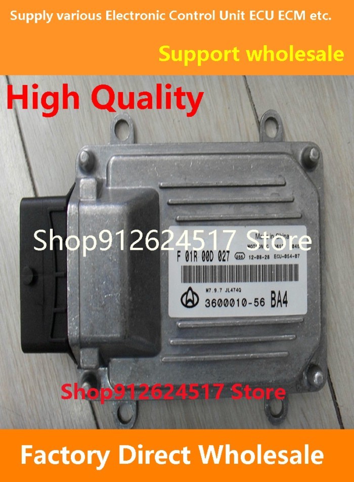 ECU F01R00D027 F01RB0D027 3600010-56 JL474Q Engine Computer Board Electronic Control Unit M7 Compat