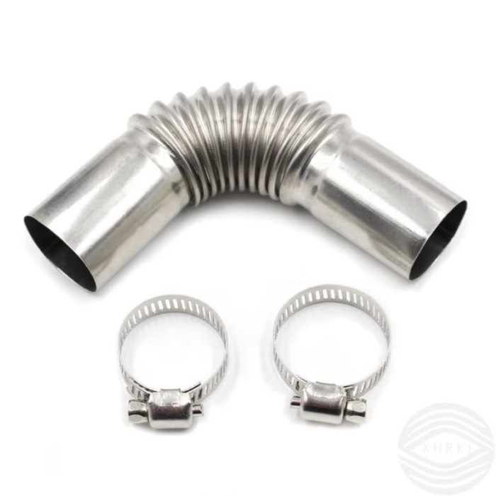 NEWS 24mm Stainless Steel Elbow Exhaust Pipe Connector With Clamps For Webasto Air Parking Heater C