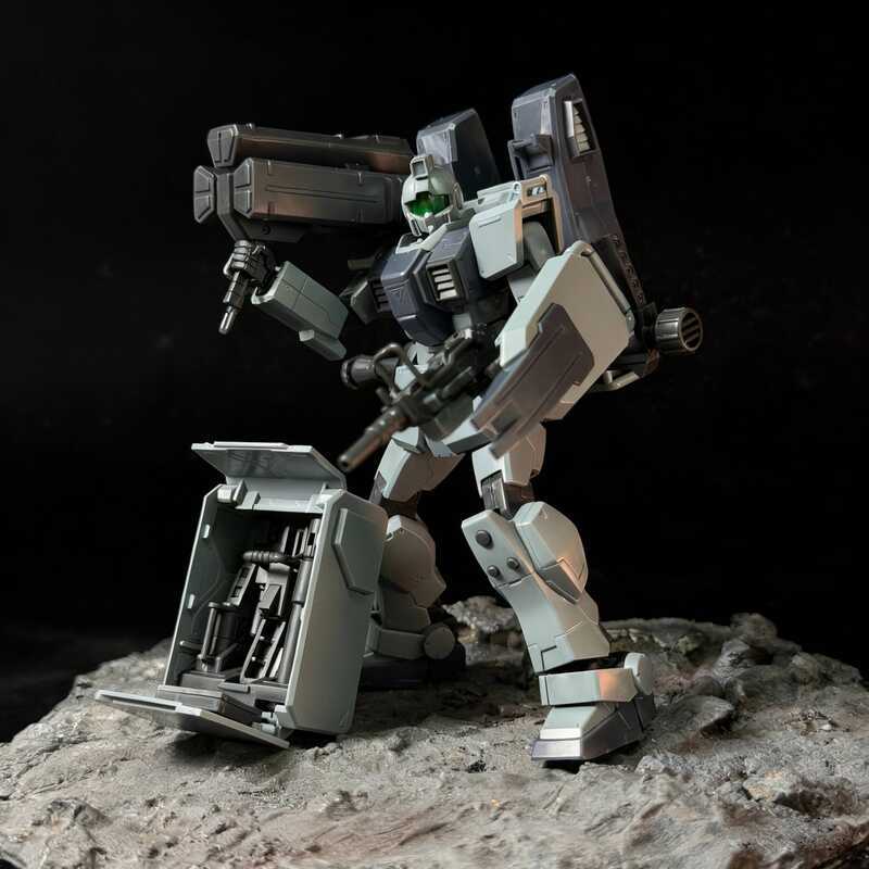 Cool KK KK Nu Ling Jim Airborne Backpack Marine Corps Jim HG Nu Ling Team Marine Corps Gundam Assemb