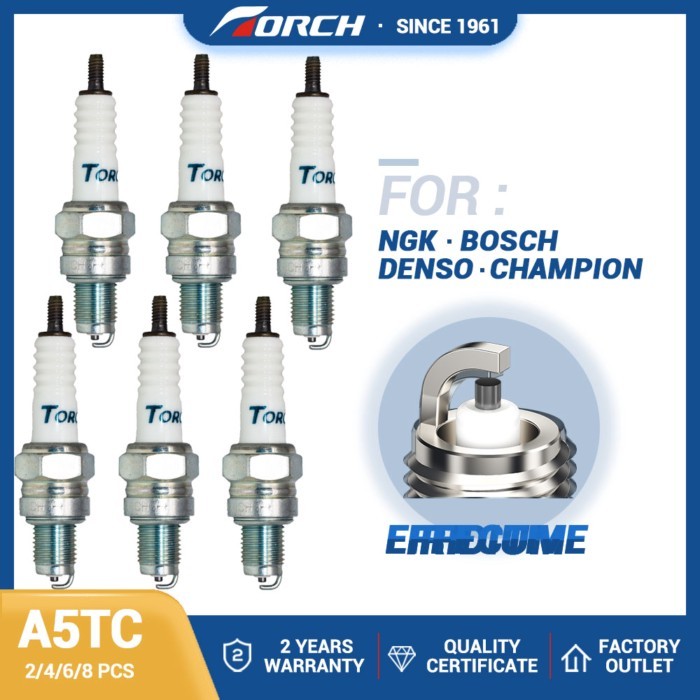 Automobile Motorcycle High Quality Ignition Spark Plug A5TC for Denso U16FS-U/U16FS-UB Bujia (pack