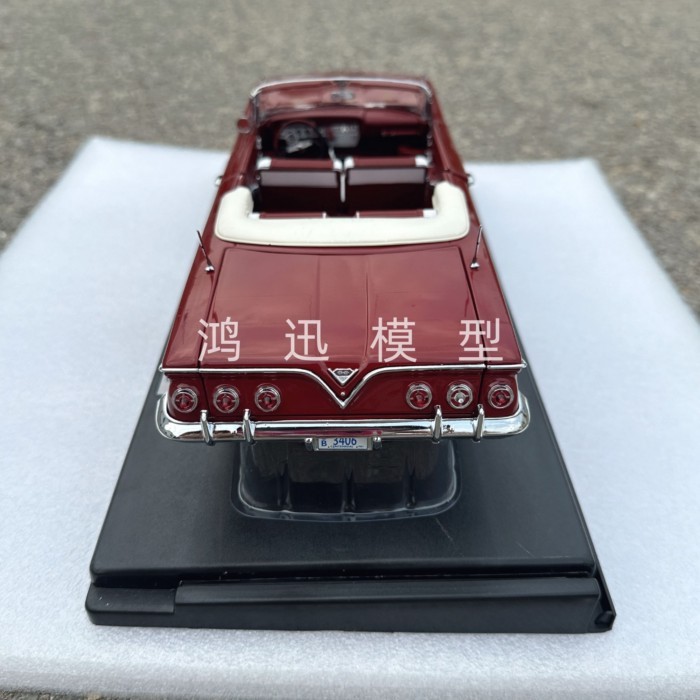 SunStar SunStar 1: 18 Chevrolet impala Ipala Red Convertible Car Model