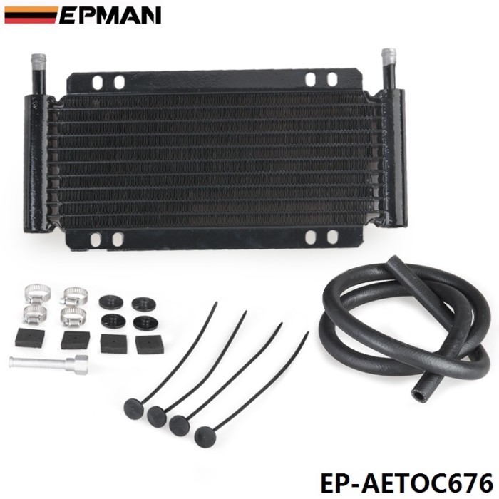 EPMAN Racing Car 11 x 5-3/4 x 7/8 in Automatic Transmission Plate & Fin Fluid Cooler Kit EP-AETOC67