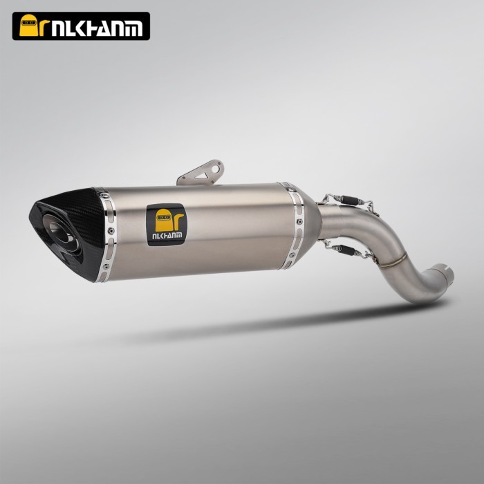 CFMOTO 700MT Motorcycle exhaust system modification mid link carbon fibre AK escape muffler with DB