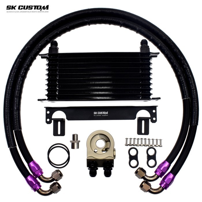 SK CUSTOM Oil Cooler Kit For Subaru Impreza Forester Outback Legacy EJ20 25 204 257 EZ30 36 Engine