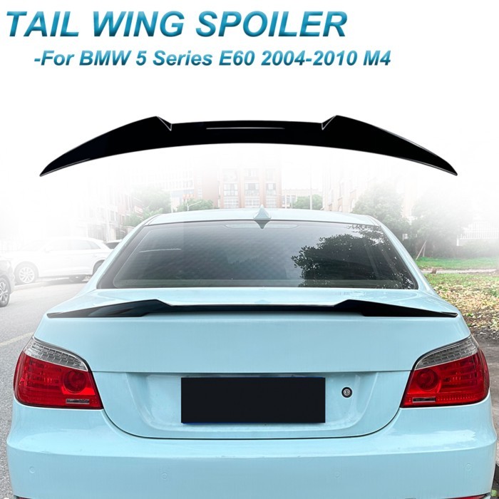 For BMW 5 Series E60 2004-2010 M4 Blade Model Rear Top Tail Wing Spoiler Exterior Modification Glos