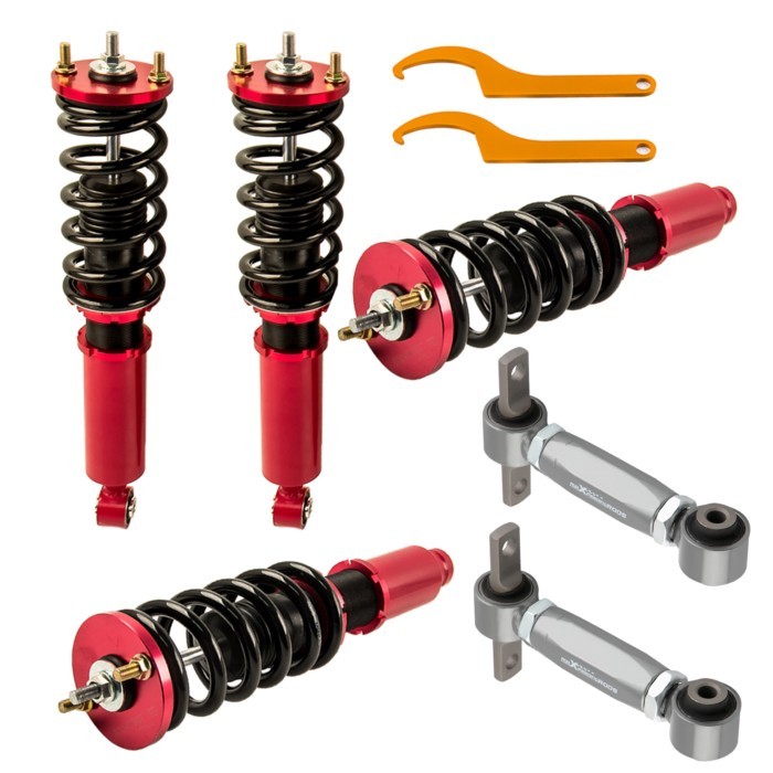 COILOVER +Rear Adjustable Upper Camber Control Arm For Honda CRV CR-V 96-01