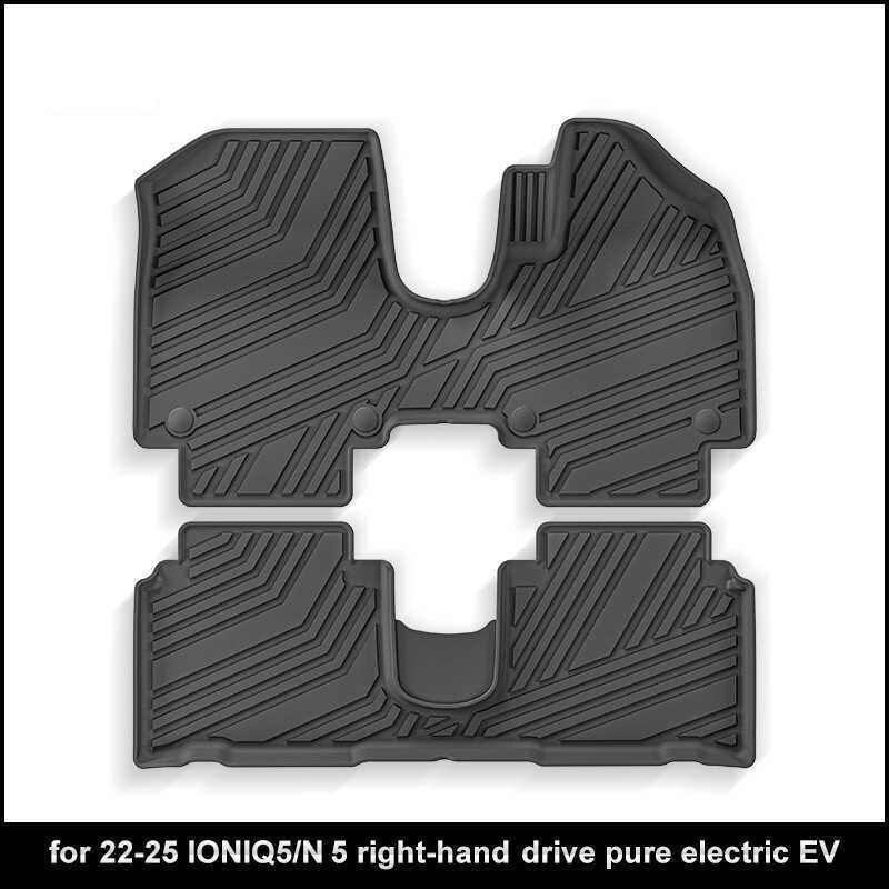 เหมาะสําหรับ 22-25 IONIQ5 IONIQ5 IONIQ5N รถแผ่นเท้า TPE Trunk Pad ที่นั่งกลับ Pad