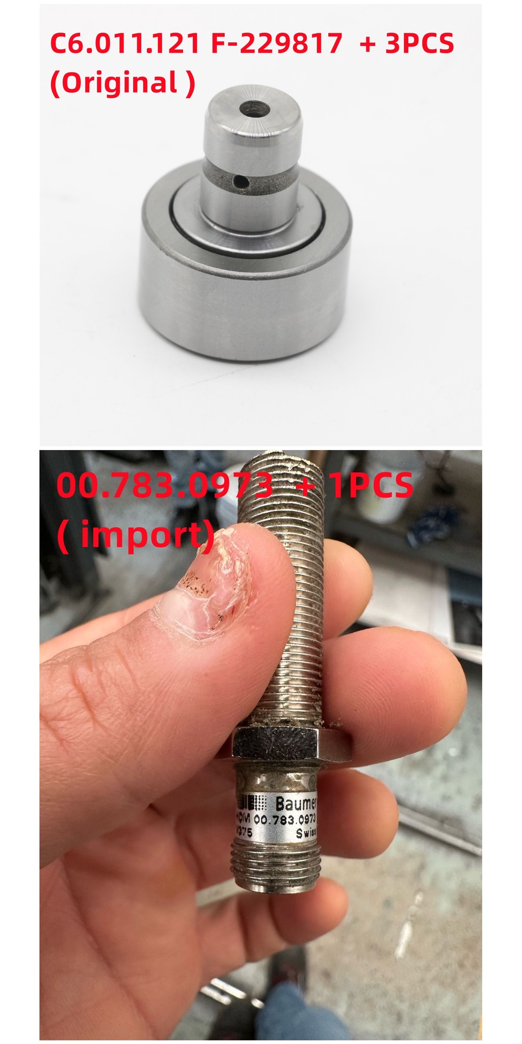 3PCS Original C6.011.121 F-229817 and 1PCS import 00.783.0973