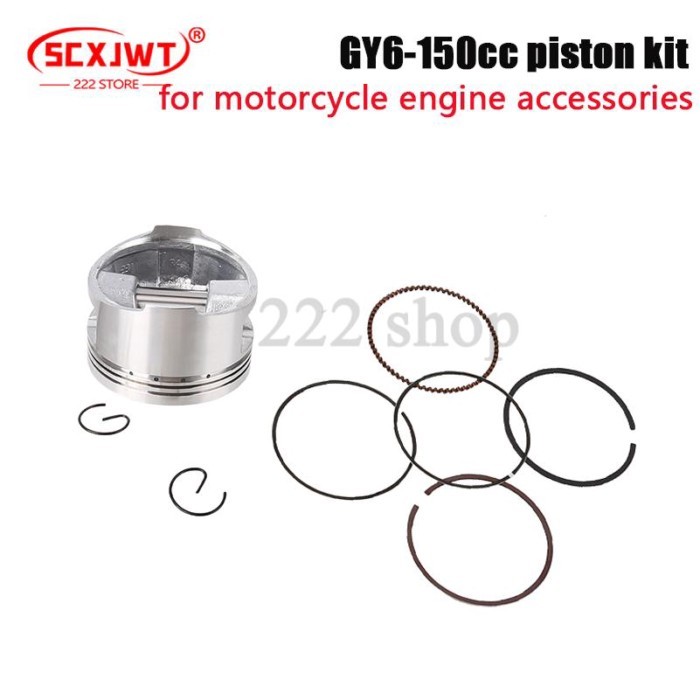 Motorcycle engine piston accessories GY6-150cc piston assembly piston and piston ring accessories