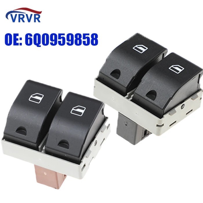 VRVR 6Q0959858A 6Q0959858 Power Single Window Switch For 2001- 2009 VW Seat Ibiza Cordoba POLO 9N S