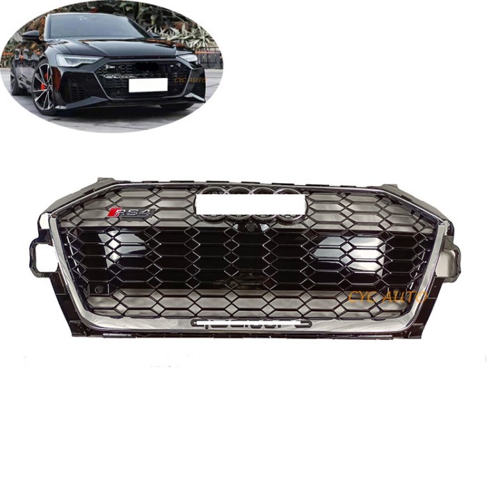 RS4 style grille front bumper grill A4 B9 facelift for Audi A4 S4 body kit 2019 2020 2021+