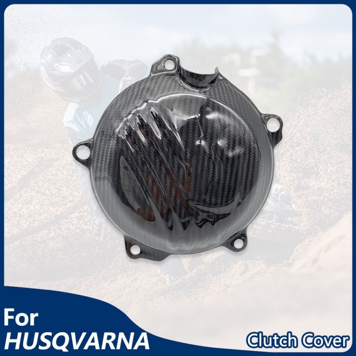 For HUSQVARNA 2023-2025 Motorcycle Clutch Cover Carbon Fiber Clutch Protector TC TE FC FE TX 250 30