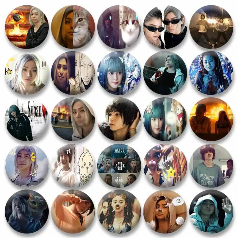 ทีวีญี่ปุ่นแสดงอลิซในป้ายปุ่มชายแดน Kawaii Shuntaro Chishiya Lapel Pins DIY กระเป๋าเป้สะพายหลังกระเป