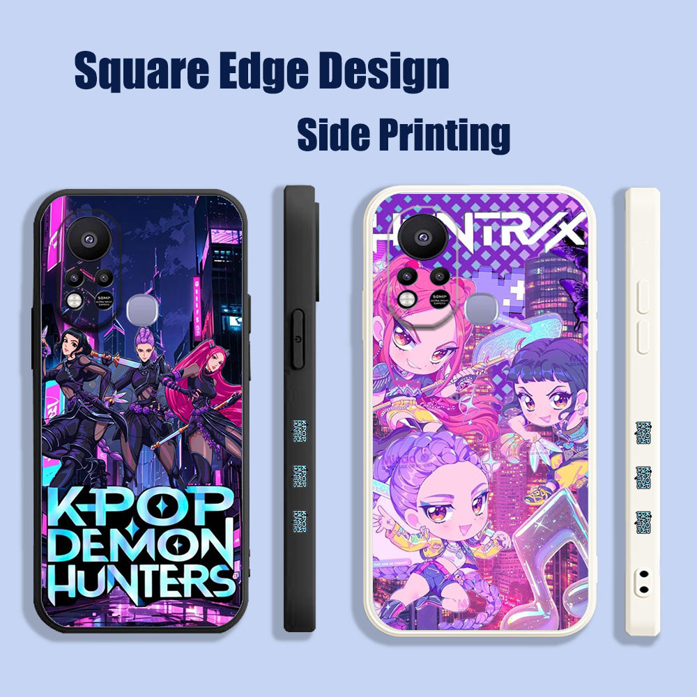 ปลอกสําหรับ iPhone 6 Plus 11 Pro 12 14 13 Pro Max 8 Plus Se Kpop Demon Hunters Rumi Zoey Mira JGL74 