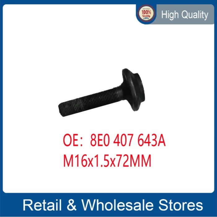 M16x1.5x72MM 8E0407643A WHEEL HUB CENTER BOLT Outer Screw Axle Bolt 8E0 407 643A FOR Audi A4 A6 Q5