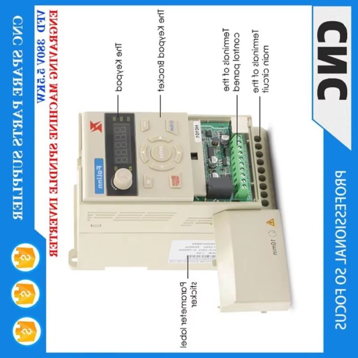 VFD three-phase AC 380V5.5KW engraving machine spindle inverter FL H110 drive engraving motor