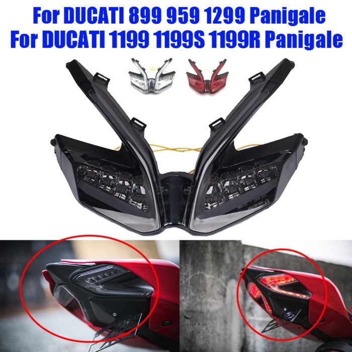 For DUCATI 899 959 1199 1199S 1199R 1299 Panigale Motorcycle Taillight Rear Tail Light Brake Turn S