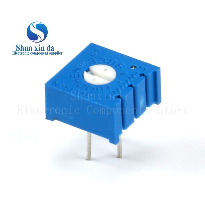 10PCS 386P 100R 200R 500R 1K 2K 5K 10K 20K 50K 100K 200K 500K 1M โอห์ม Trimpot Potentiometer 3386 10