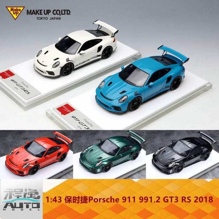Make up 1: 43 Porsche 911 991.2 GT3 RS 2018 โมเดลรถเรซิ่น