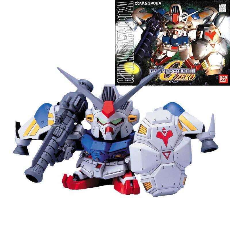 Bandai Original Gundam Model Kit Anime Figure SD BB Gundam GP02A RX-78 Production 02 Action Figures