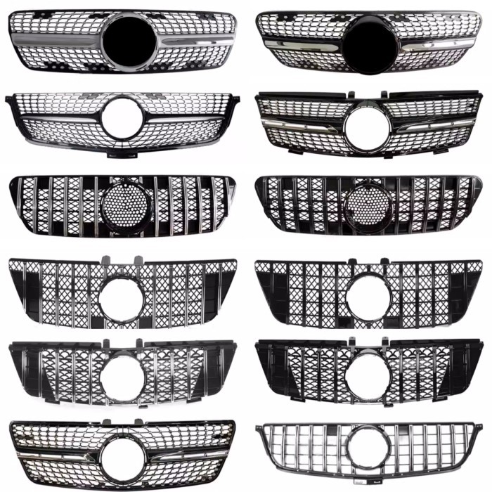 Car Grill for Mercedes Benz ML-CLASS ML320 ML350 ML400 ML500 1998-2016 modified Mask Net Radiator g
