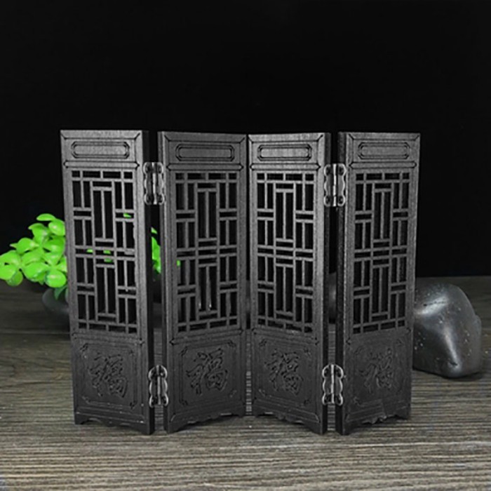 Pocket Small Screen Ornaments, Wooden Miniature Partition, Partition Wall, Jade, Hand shot, Backgro