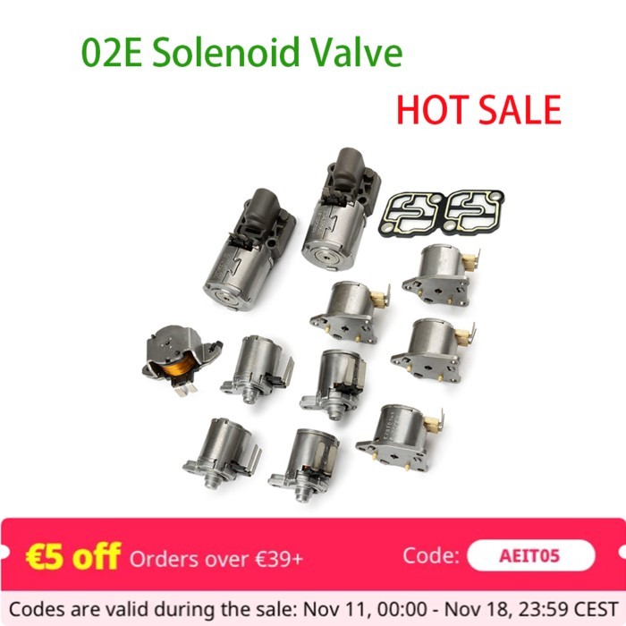 02E DQ250 DSG 6-Speed Transmission Valve Solenoids Kits 02E325025AJ 02E321371E For A3 Q3 Seat Toura