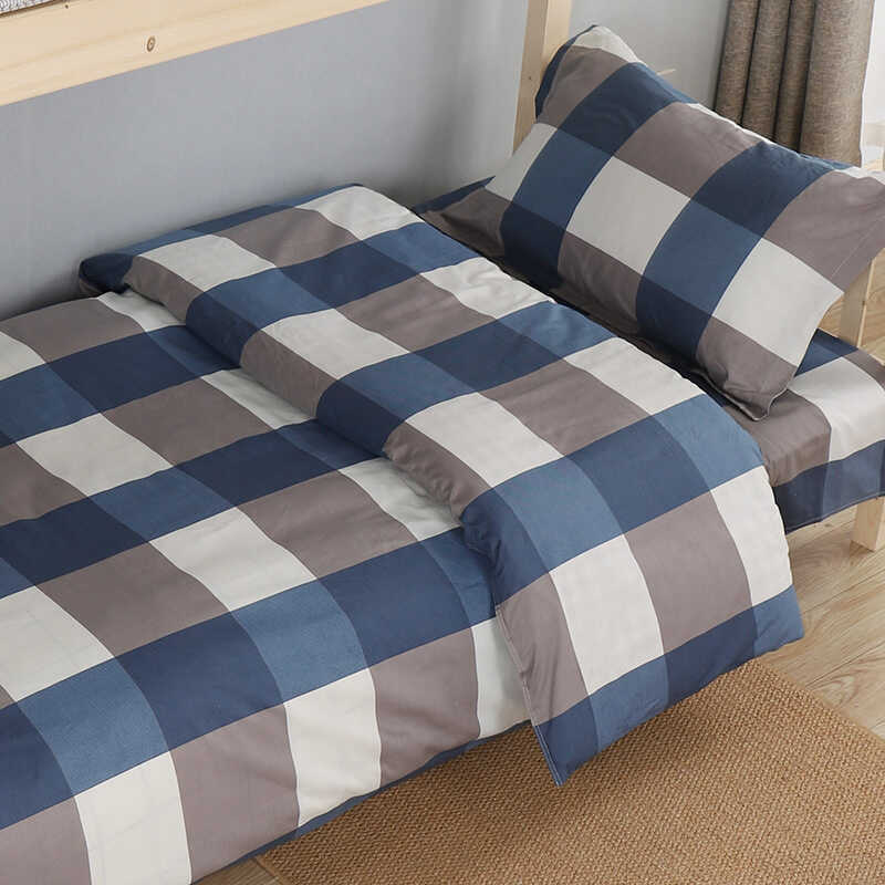 ปลอกผ้านวมผ้าฝ้ายแท้สําหรับนักเรียน 160x210 ปลอกผ้านวมเดี่ยวชิ้นเดียว 1.5x2m หอพัก 1.6x2.0/2.1 หนา 1