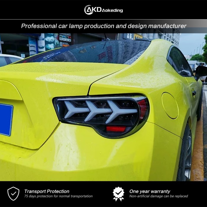 AKD Tail Lamp For  Toyota FT86 GT86 2012-2018 Subaru BRZ LED TailLights Fog Lights Day Running Ligh