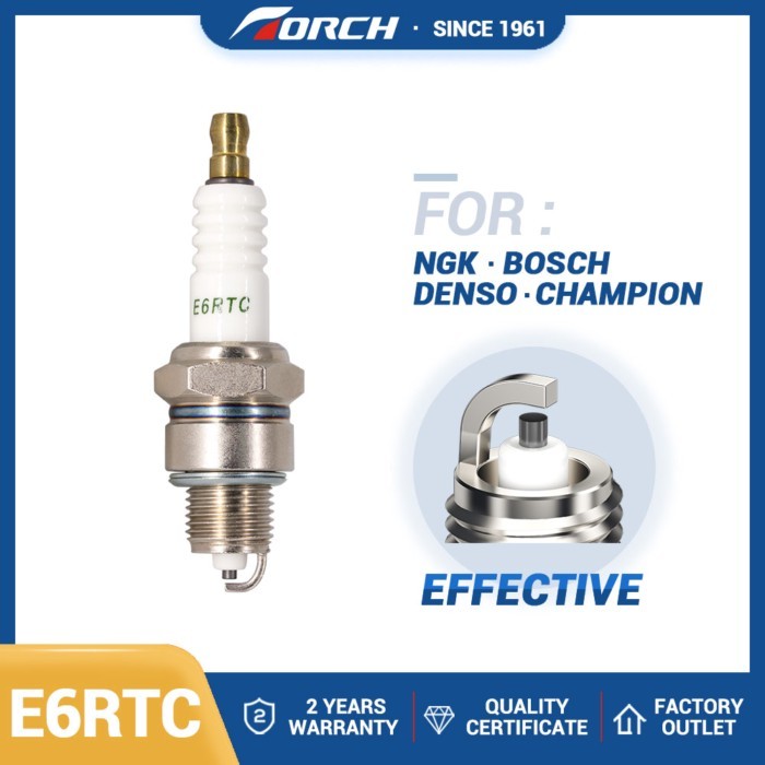 Torch E6RTC Standard Series Spark Plug Replace for BPR6HS (8 Pack) for BUICK SKYLARK 1961-1962 3.5L