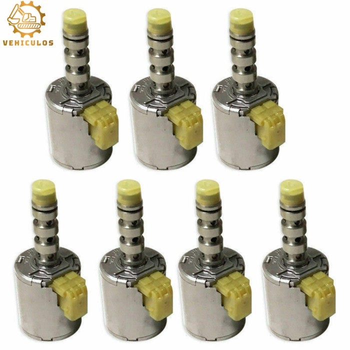 5R110W 3C3Z-7G383AB 3C3Z-7J136AA 3C3Z-7J136AB 7PCS Transmission Master Shift Solenoid Set Tested Fo