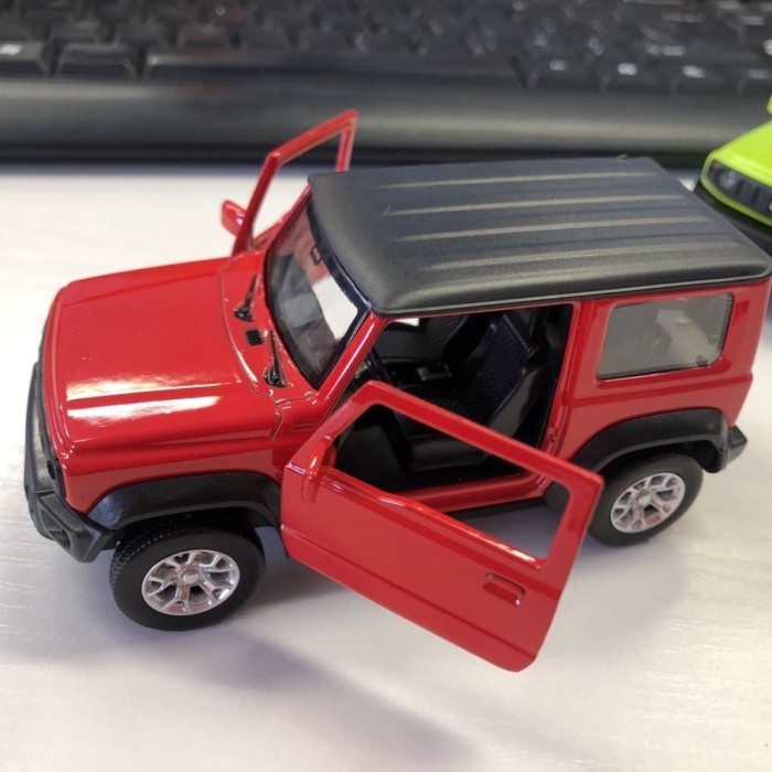 Caipo 1: 43 Jimny Alloy Double Open Pull Back Car Model Jimny Alloy Model Jewelry Children