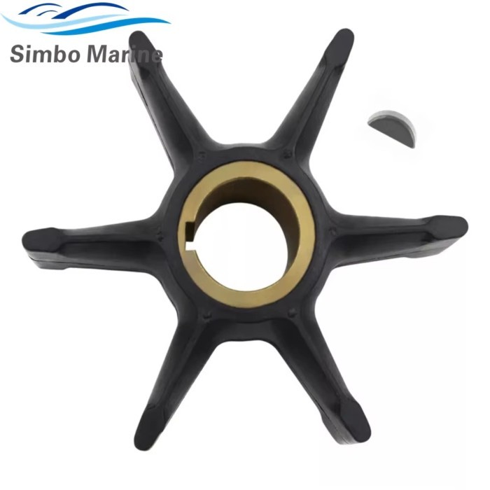 Water Pump Impeller With Key For Johnson Evinrude 35HP 40HP 50HP 55HP Outboard Motor Parts 377230 7