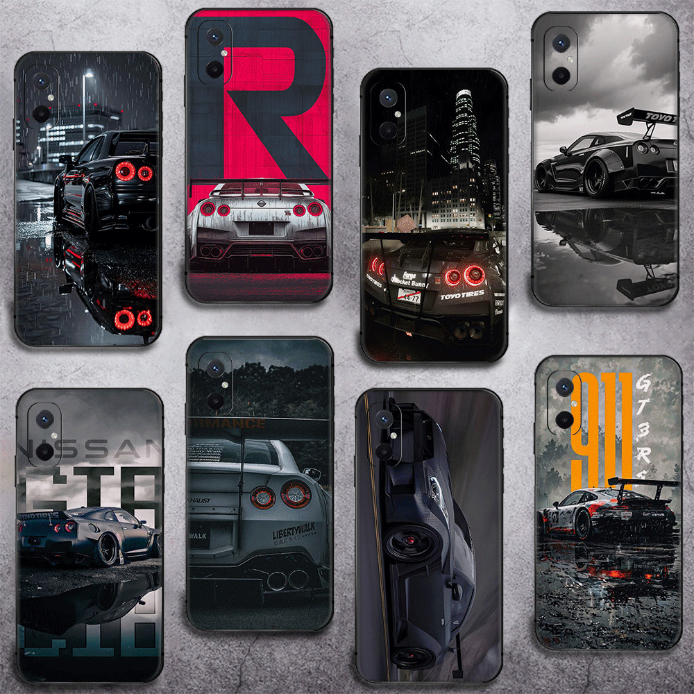 Redmi 10X 10c 10 11A 12C 12 13 13C A1 A2 TPU Spot goods เคสนิ่มสีดําเคสโทรศัพท์ Nissan GTR R35 (S-6)