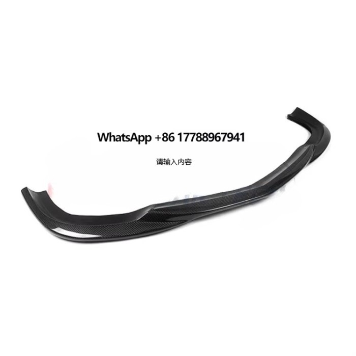 For Mercedes Benz  W204 C63 AMG 2009-2011 Carbon Fiber Front Lip Bumper Diffuser Spliter Spoiler Bo