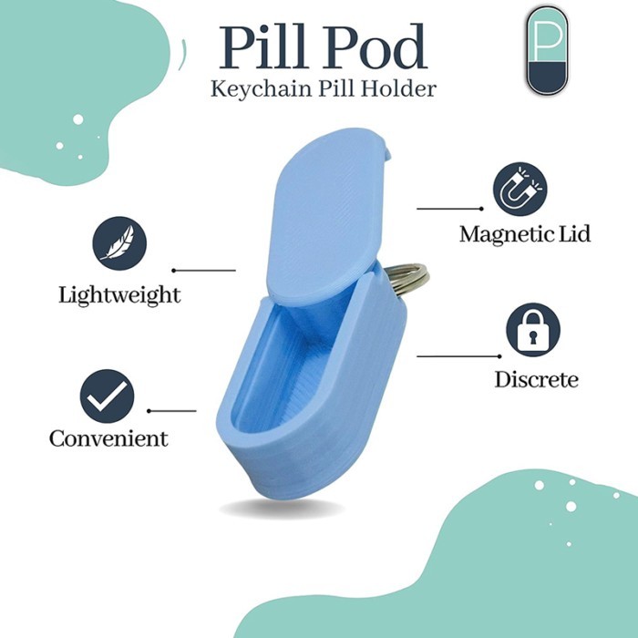 Travel Pill Case Pill Organizer Medicine Organizer Portable Mini Pill Box Keychain Pill Box Magneti
