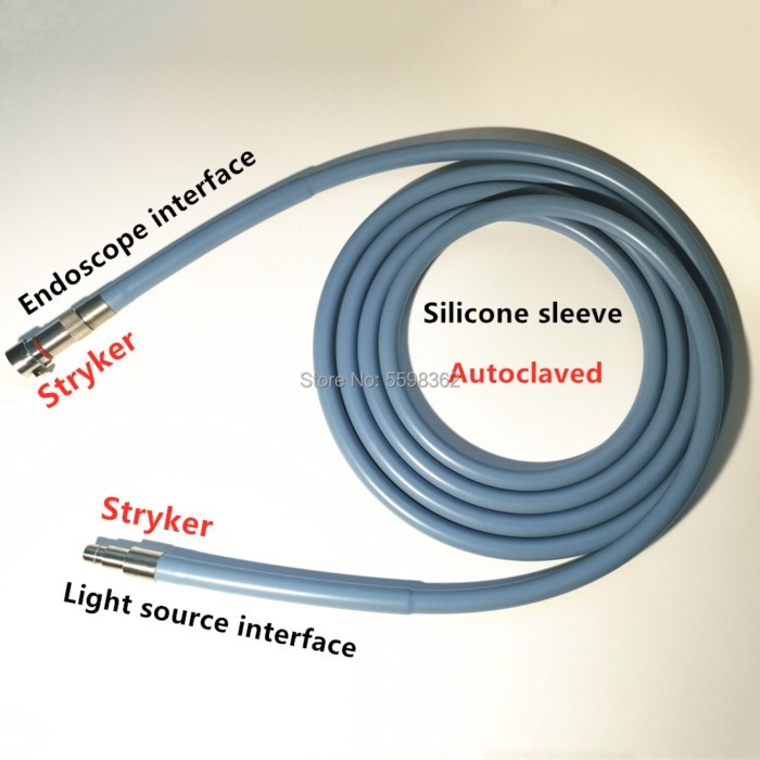 Medical Surgical Φ4X2500mm 3000mm Fit Stryker Light Source and Stryker Endoscope Interface Optical