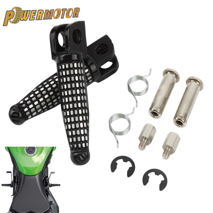 Powermotor 1 Pair Moto Accesorios Motorcycle Passenger Front Foot Peg Footrest For Kawasaki Z1000 Z