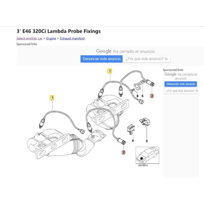 for BM E46 320ci oxygen sensor e46 Lambda Monitor sensor 320ci Regulating lambda probe 11781742050